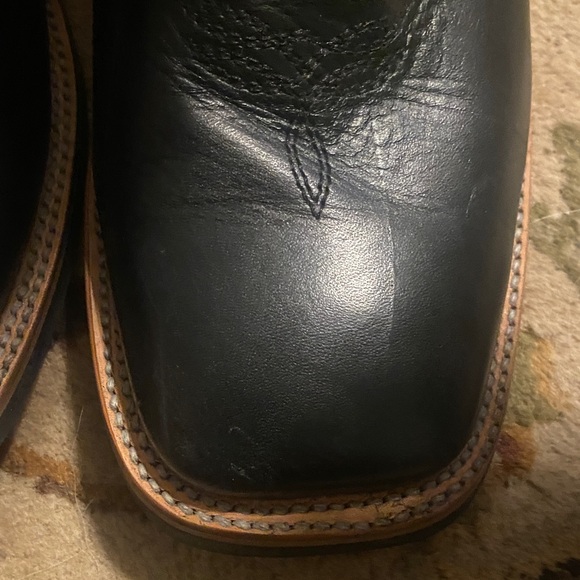 Ferrini Cowboy Boots, Men's Genuine Leather Square Toe Western Stitch men’s 11EE - Picture 5 of 15